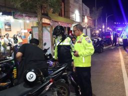 Polres Nganjuk Tingkatkan Patroli Blue Light Wujudkan Kondusifitas Jelang Pemilu 2024