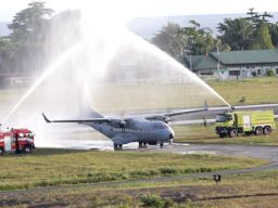 Sambut Kedatangan Pesud, Wing Udara 3 Biak Gelar Acara Penerimaan Dua Pesud Alih Bina
