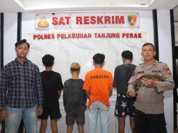 6 Remaja Gangster TES Diamankan Satreskrim Polres Tanjung Perak
