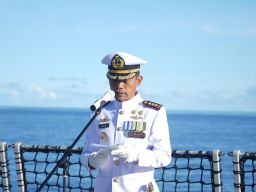 Prajurit KRI REM-331 Peringati Hari Kemerdekaan RI Ke-79 Di Tengah Samudra Pasifik