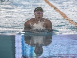 Perenang Jatim Andi Muhammad Nurrizka Febrian Raih Waktu Tercepat di 100 Meter Gaya Dada