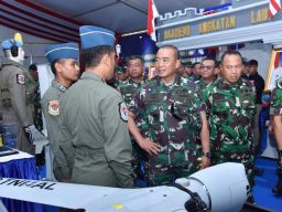 Dua UAV Andalan Skuadron Udara 700 Wing Udara 2 Puspenerbal Dipamerkan di TNI FAIR 2024