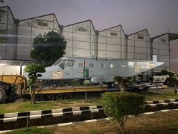 TNI AL Hibahkan Pesawat Nomad untuk Monumen di Tuban