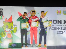 Jatim Pimpin Poin Lomba Dasa Lari 100 Meter Putra di Stadion Madya Atletik