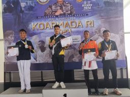 Tim Puspenerbal Sabet Dua Medali di Kejurnas Karate Piala Panglima Koarmada RI 2024
