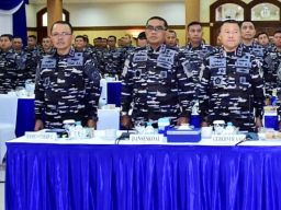Komandan Puspenerbal dan Jajarannya Ikuti Apel Komandan Satuan TNI AL 2024