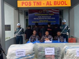 TNI AL Gagalkan Penyelundupan 280 Ballpers Ilegal di Kabupaten Buol
