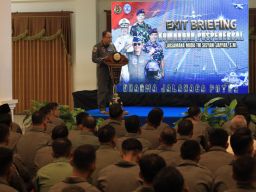 Exit Briefing, Danpuspenerbal : Kita Adalah Satu Kesatuan, Miliki Peran Strategis dalam Mendukung Tugas TNl AL