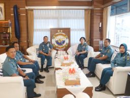 Dukung Layanan Kesehatan, Pangkoarmada II Terima Courtesy Call Kalakesla