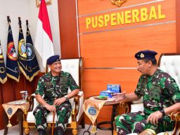 Komandan Puspenerbal Terima Courtesy Call Kadislitbangal