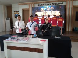 Enam Komplotan Pesilat Digulung Satreskrim Polrestabes Surabaya