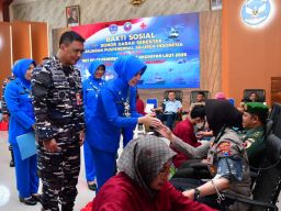 Aksi Sosial Donor Darah Serentak HUT ke-69 Penerbangan TNl AL 2025 Targetkan 1069 Kantong Darah