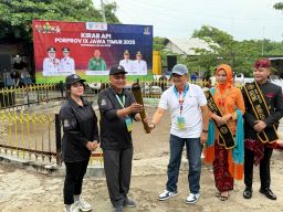 Obor Porprov Jatim IX 2025 Resmi Dikirab dari Pamekasan