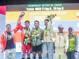 Kota Kediri Raih Juara Umum Angkat Besi Porprov IX Jatim