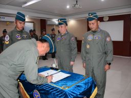 Komandan Puspenerbal Pimpin Sertijab Direktur Personel Puspenerbal