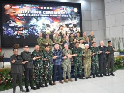 Komandan Puspenerbal Hadiri Pembukaan Latihan Gabungan Bersama Super Garuda Shield 2025