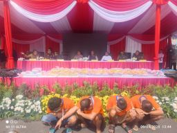 Polrestabes Surabaya Musnahkan 84 Kg Sabu dan 10 Ribu Butir Ekstasi