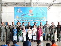 Doa Bersama dan Santuni Anak Yatim Warnai Keberangkatan Satgas Demo Udara dan Fly Pass HUT ke-80 TNl