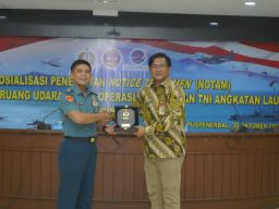 Satker Jajaran Puspenerbal Ikuti Sosialisasi Penerbitan Notam Penggunaan Ruang Udara dalam Opslat TNI AL 2025