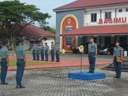 Wadan Kodaeral XI Pimpin Apel Khusus Kepada Seluruh Personel Kodaeral XI