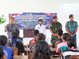 Kodaeral IX Gelar Sosialisasi Penerimaan Prajurit TNI AL di Seram Barat