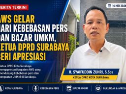 AWS Gelar Hari Kebebasan Pers dan Bazar UMKM, Ketua DPRD Surabaya Beri Apresiasi