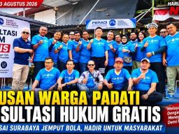 Ratusan Warga Padati Konsultasi Hukum Gratis, PERADI SAI Surabaya Jemput Bola Layani Masyarakat
