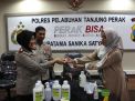Cegah Virus Corona, Polres Pelabuham Tanjung Perak Buat Hand Sanitizer