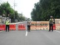 Cegah Covid 19, Polres Tanjung Perak Surabaya Tutup Tiga Ruas Jalan 