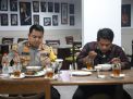 Kapolres Mojokerto Santap Malam Bersama HMI Asal Sulteng