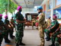 Komandan Resimen Artileri 2 Marinir Pasmar 2 Sambut Prajuritnya
