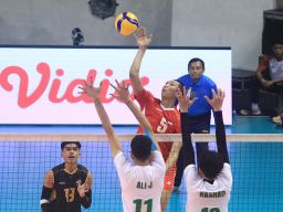 Indonesia Pastikan ke Perempat Final 22nd AVC Mens U20 Volleyball Championship 2024