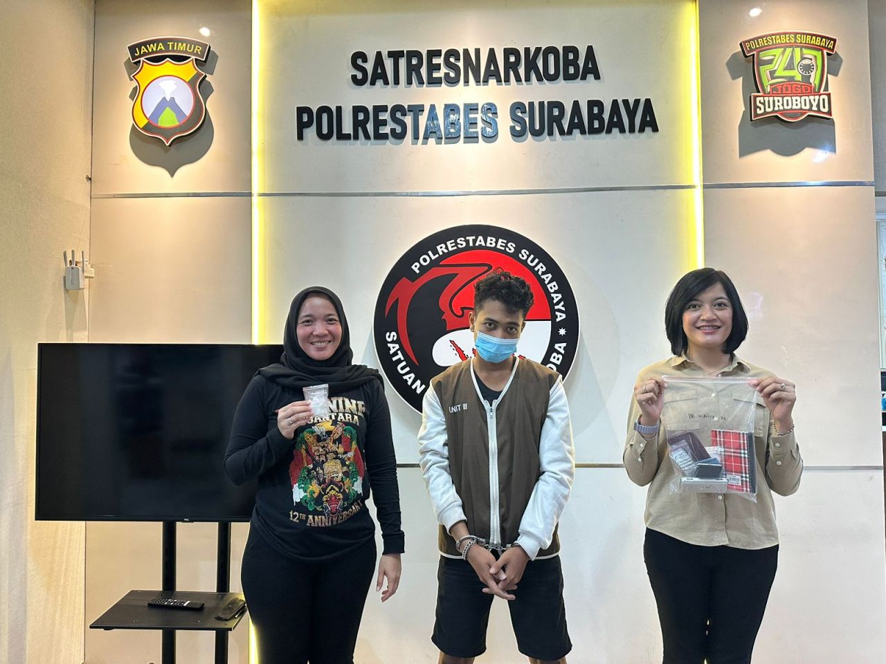 Demi Upah 500 Ribu, Residivis Ditangkap Satresnarkoba Polrestabes Surabaya
