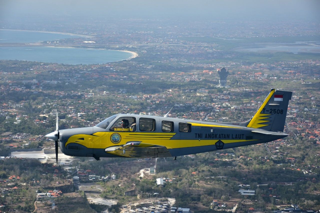 Siap Meriahkan Bali Air Show, Rajawali Laut Flight Puspenerbal Menuju Bali