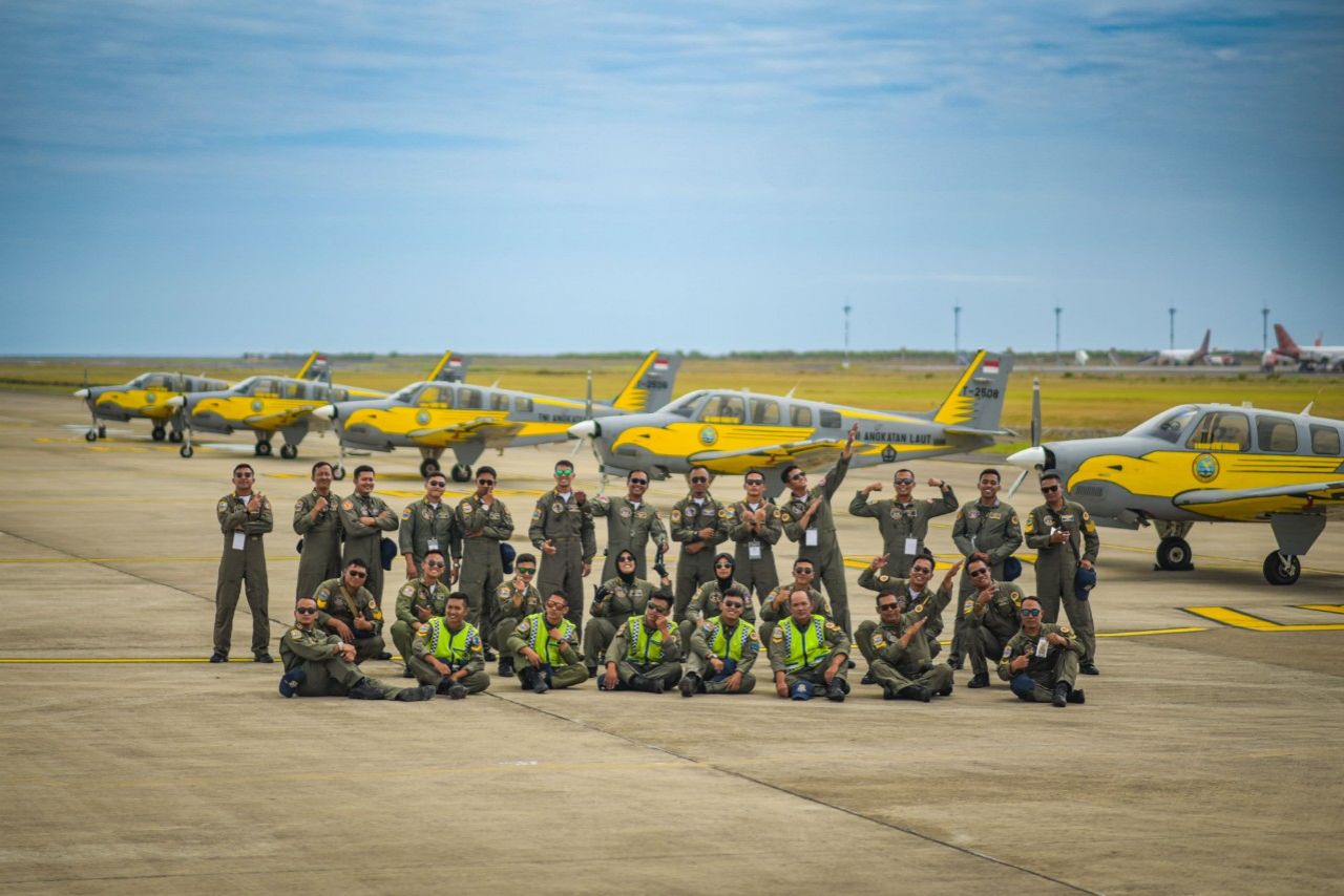 Rehearsal Hari Kedua, Rajawali Laut Flight Terus Berlatih Berikan yang Terbaik