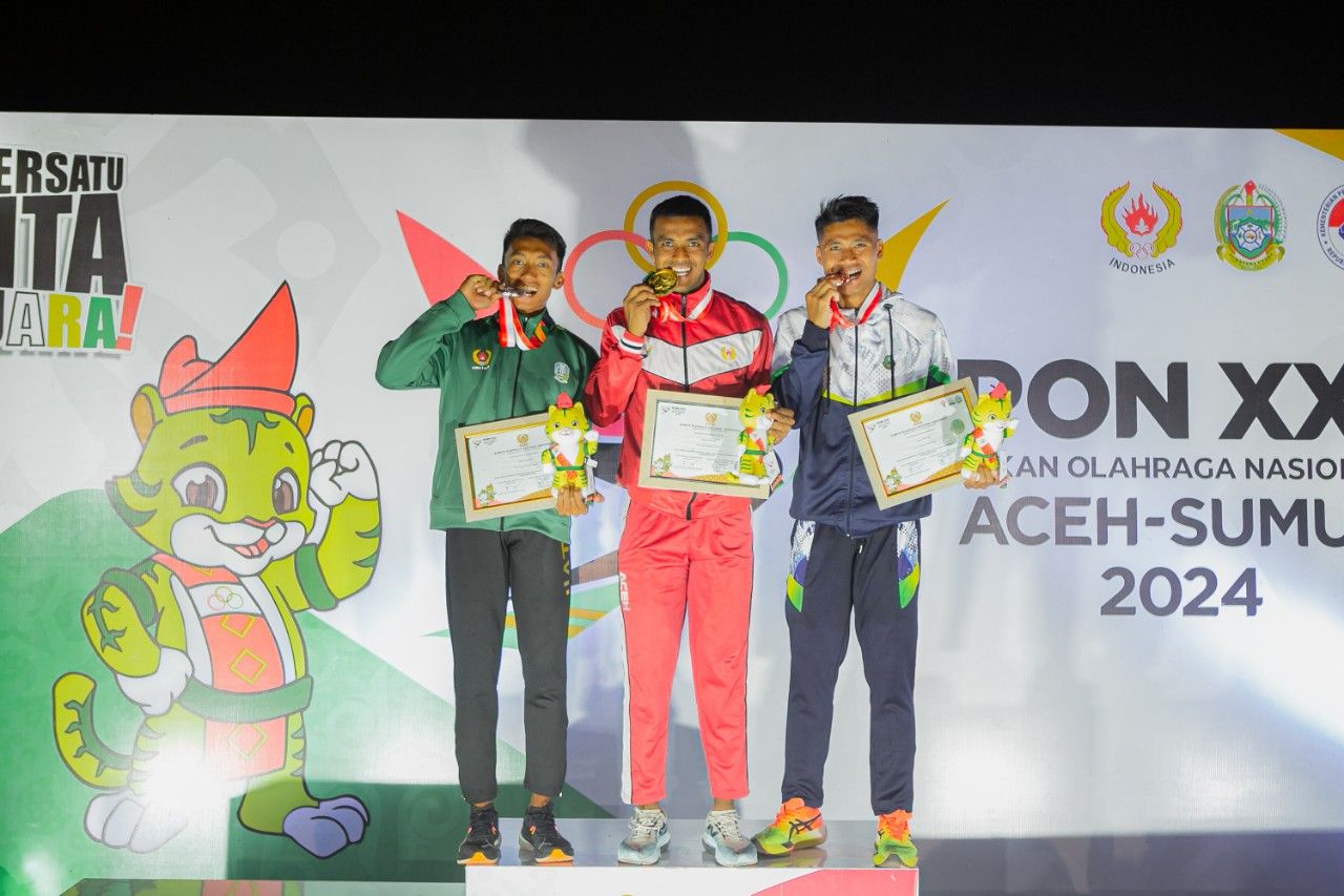 Jatim Pimpin Poin Lomba Dasa Lari 100 Meter Putra di Stadion Madya Atletik