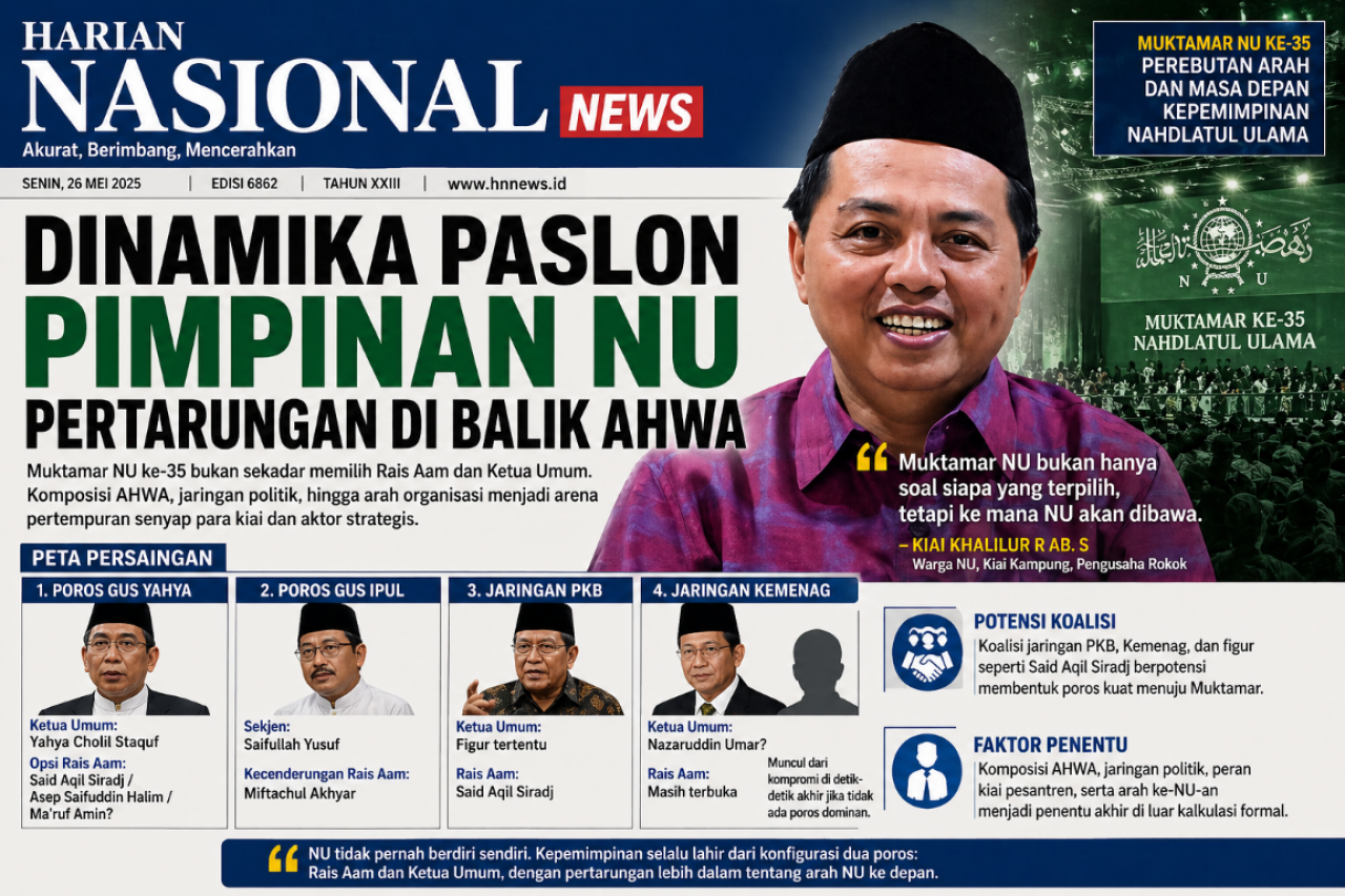 Membaca Paslon Pimpinan NU di Muktamar NU ke-35