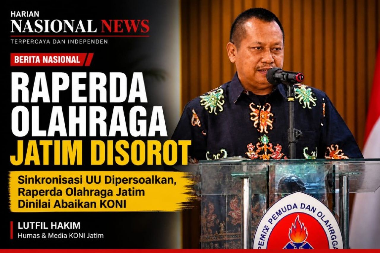 Sinkronisasi UU Dipersoalkan, Raperda Olahraga Jatim Dinilai Abaikan KONI