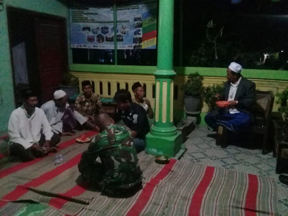 Babinsa Desa Kupang Sekaligus  Bawas TMMD Sertu Sugianto Hadiri Acara 