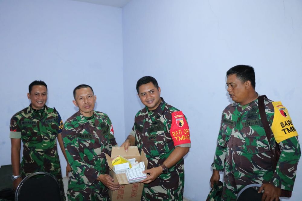 Posko TMMD Kodim Sidoarjo Melayani Pengobatan Gratis Setiap Hari.