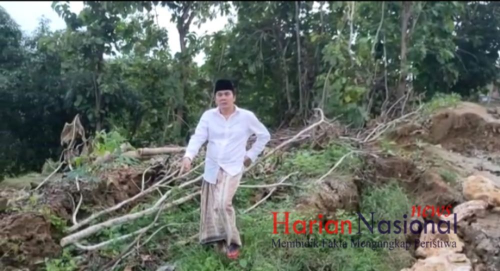Kades Bira timur Kunjungi Lokasi Tanah Longsor Sokobanah