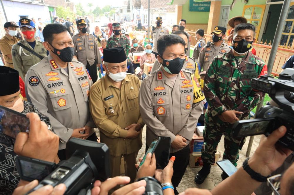 Kapolda Jatim Ikuti Launching Polri TV Dan Radio Di Daerah Gempa
