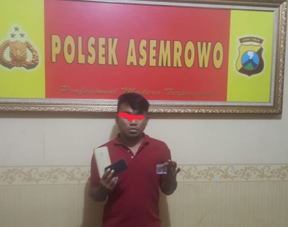 Pengedar Sabu di Surabaya Keok Ditangan Unit Reskrim Polsek Asemrowo