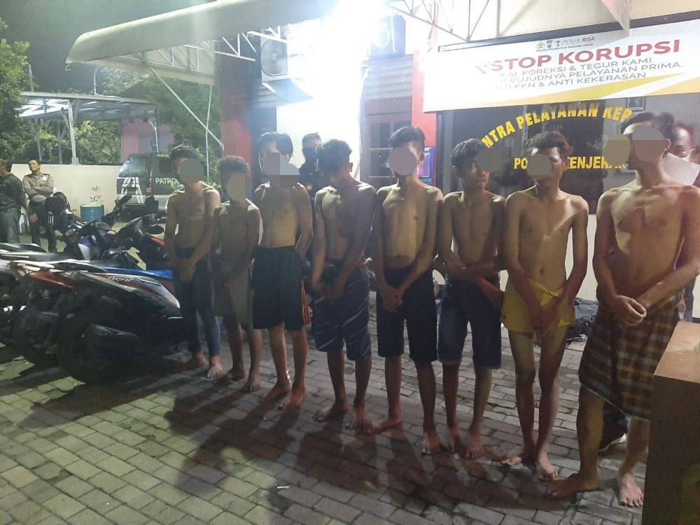 Polisi Amakan 8 Remaja Yang Diduga Tawuran Dan Balap Liar 