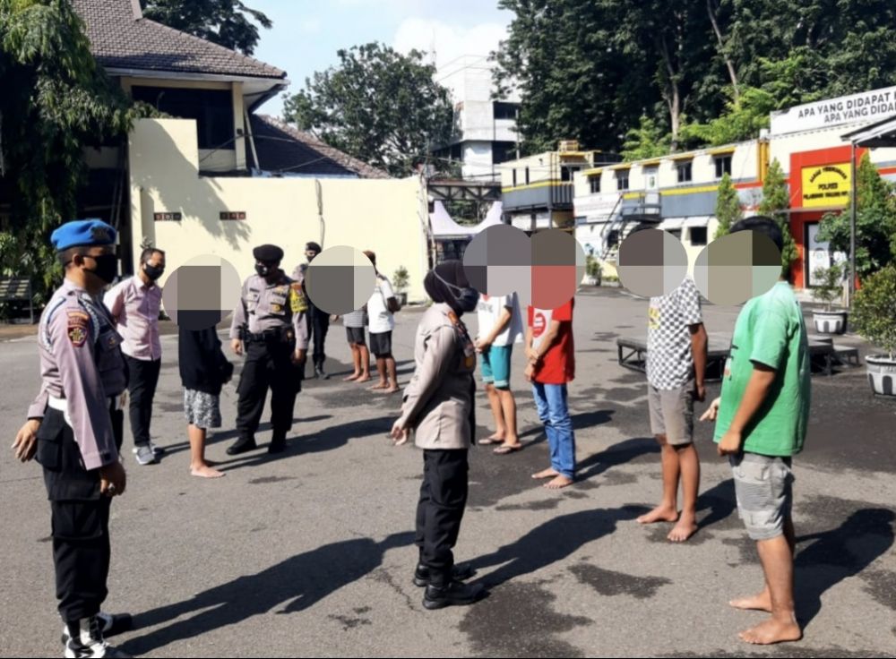 Aksi Tawuran Di Bulak Rukem Surabaya Digagalkan, Polsi Amankan 7 Orang