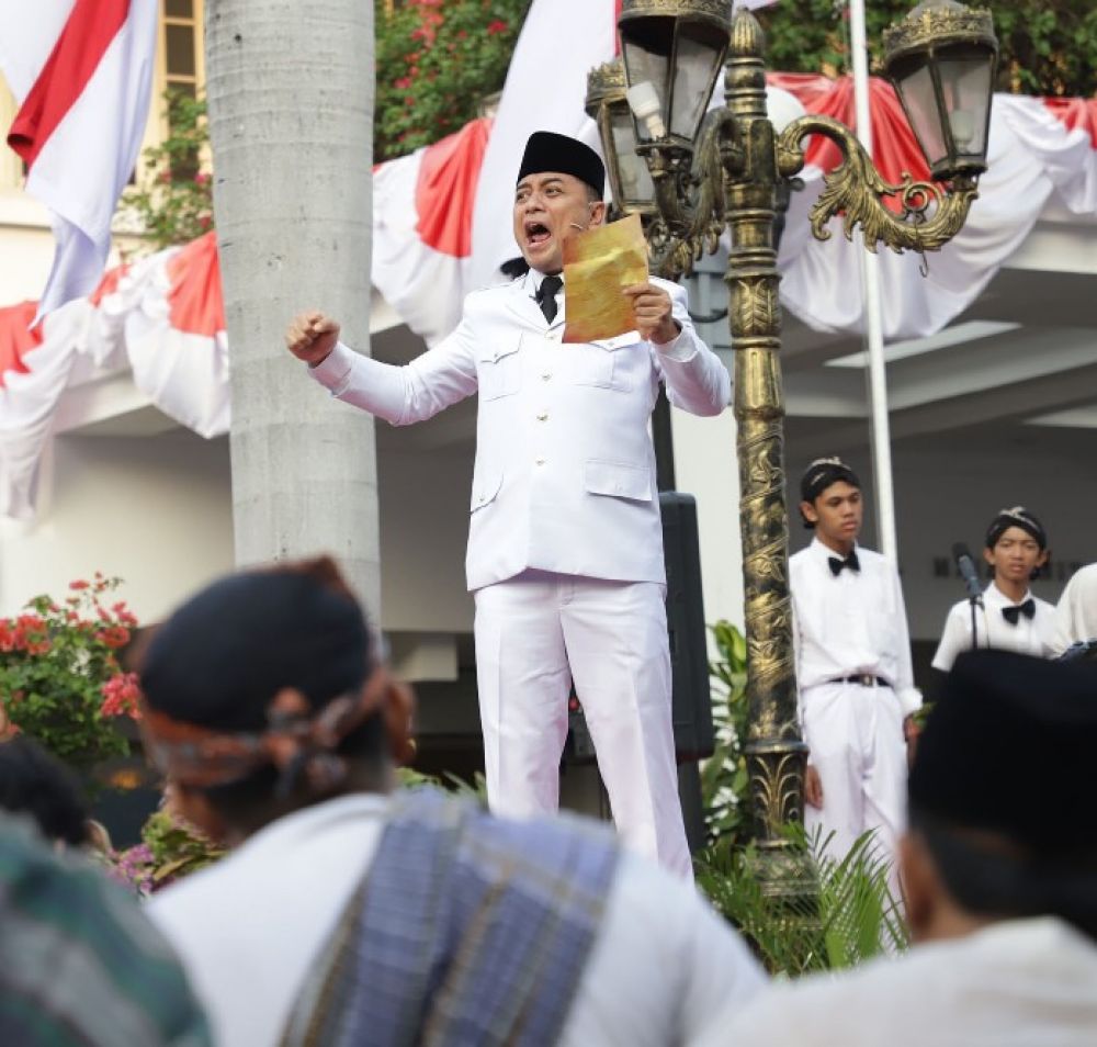 Wali Kota Eri Cahyadi Daftarkan Drama Kolosal Refleksi Perobekan Bendera ke Kharisma Event Nusantara Kemenparekraf RI