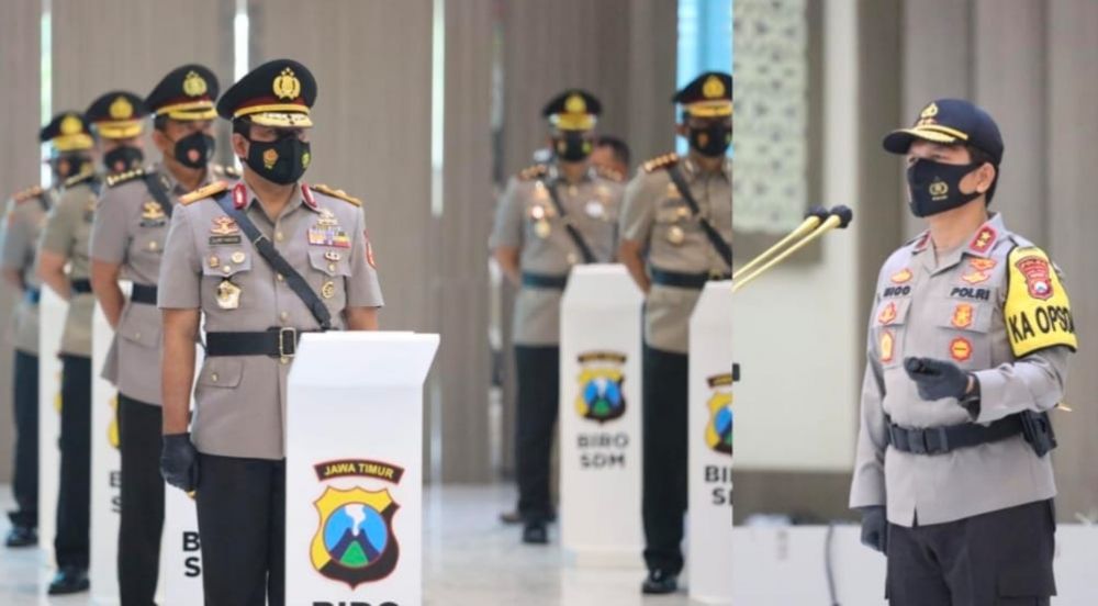 Irjen Pol Nico Afinta Pimpin Sertijab Pejabat Utama Polda Jatim