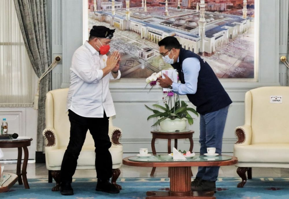 Gubernur Jawa Barat Ridwan Kamil Bertemu Dengan LaNyalla Ketua DPD RI