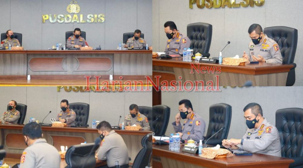 Rapat Persiapan PPKM Berskala Mikro, Kabaharkam Dampingi Kapolri
