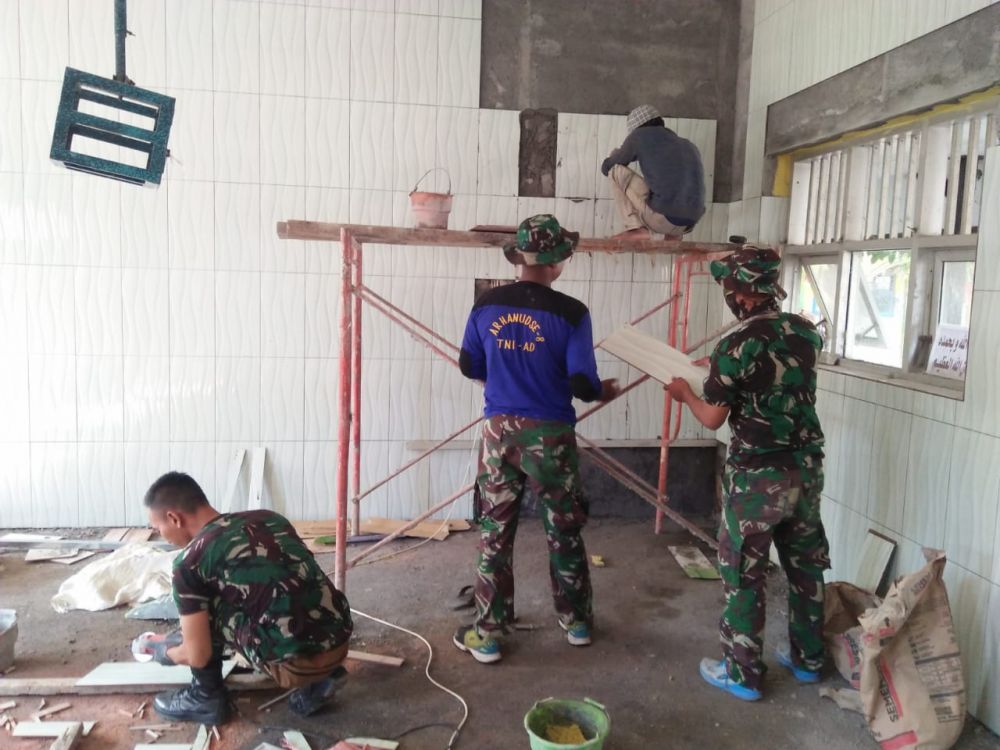Satgas TMMD ke 106 Bersama Masyarakat, Rehab SDN Kupang